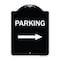 Signmission Parking Right Arrow Heavy-Gauge Aluminum Architectural Sign, 24" x 18", BW-1824-23364 A-DES-BW-1824-23364 - alternate 1